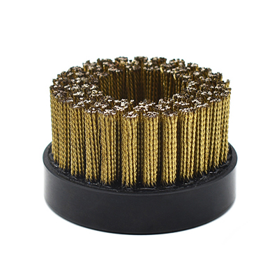 Flat Surface Deburring Stainless Steel Twist Knot Disc Brush