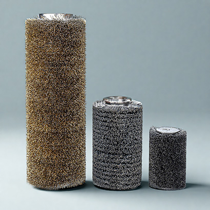 Deburring Steel Wire Roller Brush for sheet metal deburring