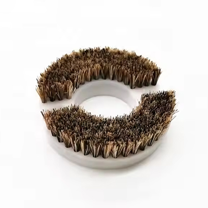 Custom Rotary Horsehair Disc Brush for flat surface deburring