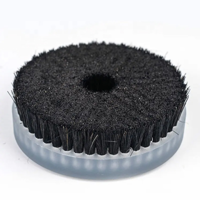 Rotary Horsehair Disc Brush for flat surface deburring