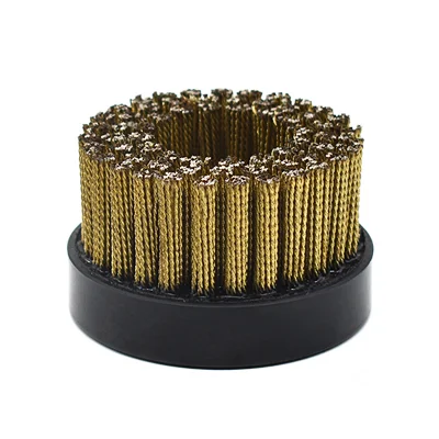 Stainless Steel Twist Knot Disc Brush for flat surface deburring