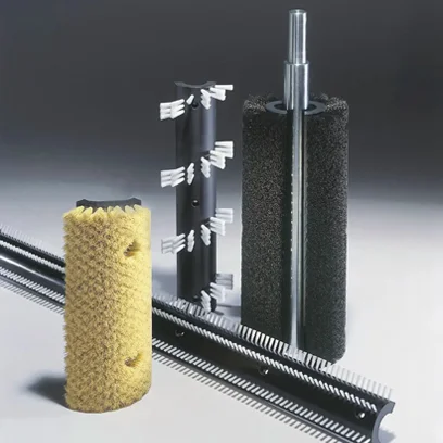 Sectional Segment Roller Brush for production line cleaning