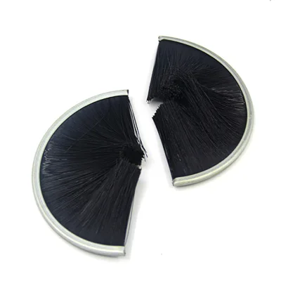 Half-Round Steel Coil Brush for spiral brush cleaning