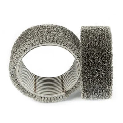 Double Steel Strip Brush Block for metal surface preparation