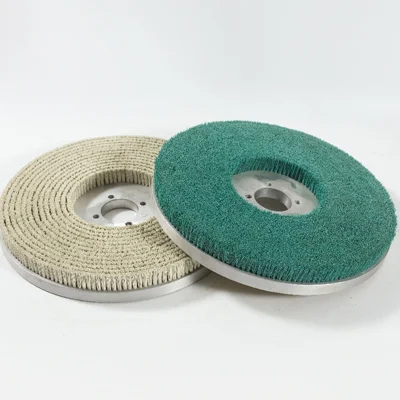 Plastic/Nylon/Wire Industrial Disc Brush for flat surface deburring