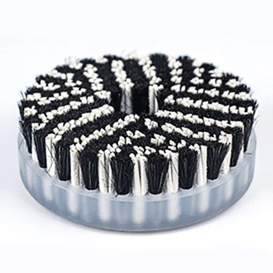Plastic/Nylon/Wire Industrial Disc Brush for flat surface deburring