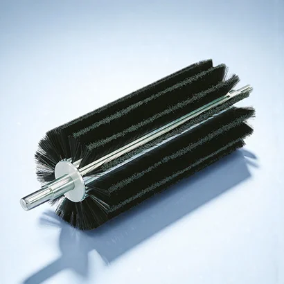 Multi-Material Industrial Roller Brush for production line cleaning