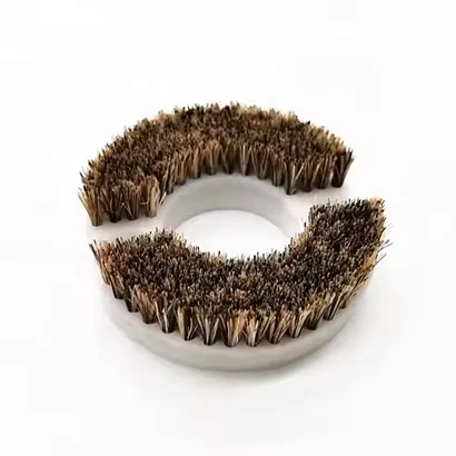Custom Rotary Horsehair Disc Brush for flat surface deburring