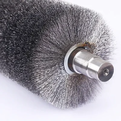 Steel Wire Industrial Roller Brush for metal surface preparation