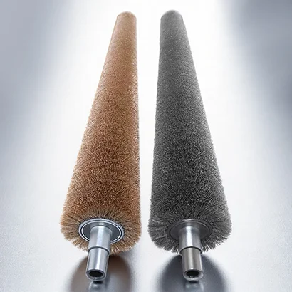 Steel Wire Industrial Roller Brush for metal surface preparation