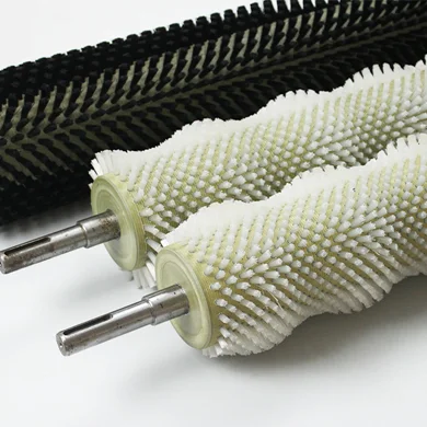 Food-Grade Nylon Spiral Roller Brush for food washing line cleaning