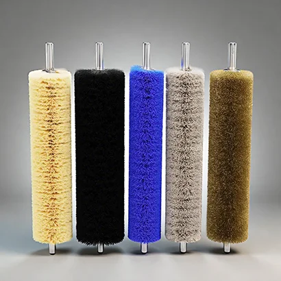 Nylon Spiral Roller Brush for production line cleaning