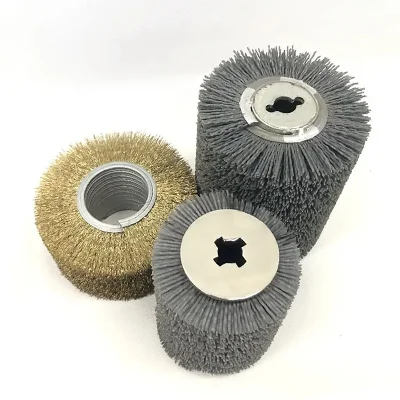 Steel Wire Industrial Roller Brush for metal surface preparation